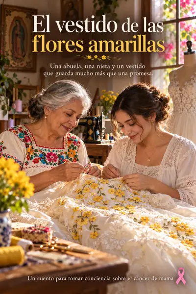 Portada de El vestido de las flores amarillas